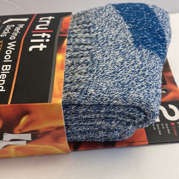 Merino Wool Blend Socks Xtreme Thermal Warm Cold Weather Boot Socks Blue - Picture 14 of 16